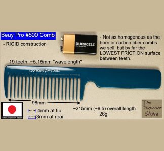 Beuy Pro 500 Fiberglass Comb Made in Japan