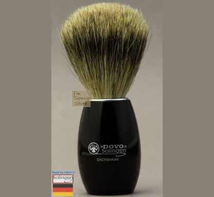 Dovo 918052 Shaving Brush Black Resin Handle