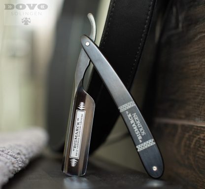 Dovo Bismarck Black Duke 10682082 6/8 Straight Razor | Ebony Wood Scales | Made in Solingen, Germany