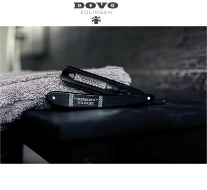 Dovo Bismarck Black Duke 10682082 6/8 Straight Razor | Ebony Wood Scales | Made in Solingen, Germany