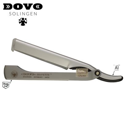 Dovo Shavette 22130201 Aluminum & Stainless Steel | Made in Solingen Germany | EAN 4045284009390