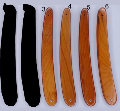 Dovo Yew Wood Straight Razor Replacement Scales for 5/8" and Smaller Razors | Made in Solingen, Germany