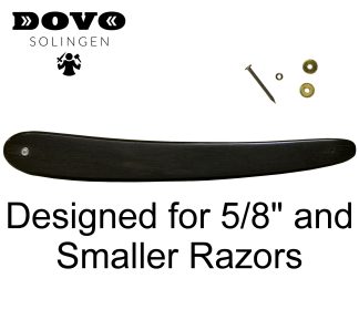 Dovo Ebony Replacement Straight Razor Scales for 5/8" Razors | Made in Solingen, Germany