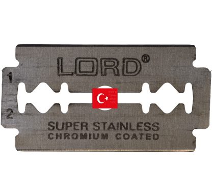 Lord Super Stainless Chromium Coated DE Double Edge Razor Blades | Made in Turkey