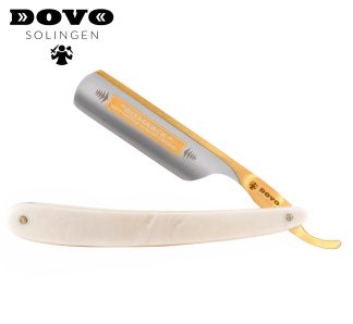 Dovo Bismarck Perla 10681312 6/8 Straight Razor | Faux Goat Horn Acrylic Handle | Made in Solingen, Germany | EAN 4045284008300