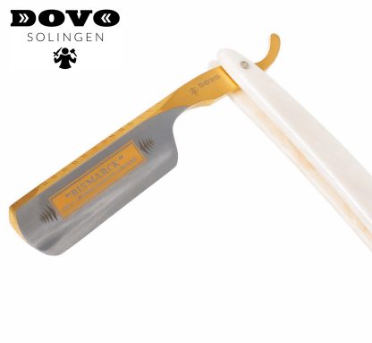 Dovo Bismarck Perla 10681312 6/8 Straight Razor | Faux Goat Horn Acrylic Handle | Made in Solingen, Germany | EAN 4045284008300