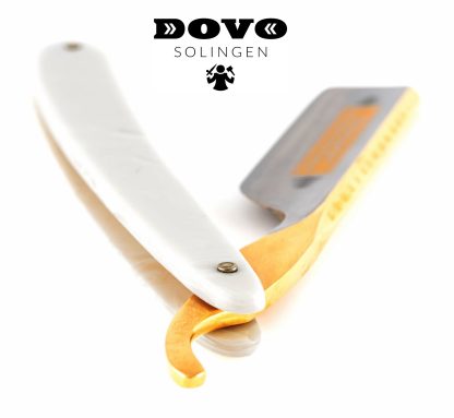 Dovo Bismarck Perla 10681312 6/8 Straight Razor | Faux Goat Horn Acrylic Handle | Made in Solingen, Germany | EAN 4045284008300