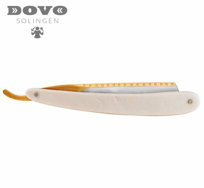 Dovo Bismarck Perla 10681312 6/8 Straight Razor | Faux Goat Horn Acrylic Handle | Made in Solingen, Germany | EAN 4045284008300