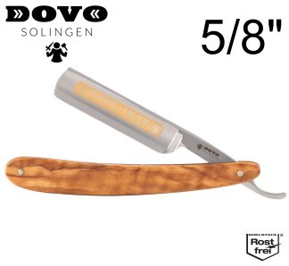 Dovo INOX 13581027 5/8 Straight Razor | Olivewood Handle | Made in Solingen, Germany | EAN 4045284007303