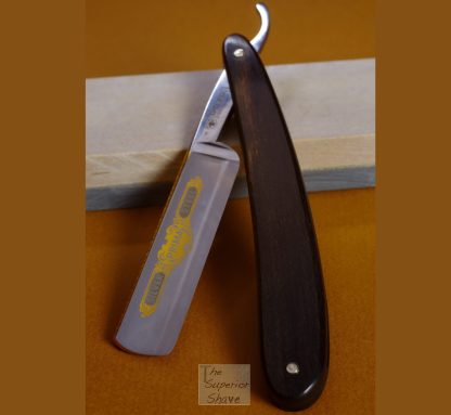 Dovo 4580 Prima Silver Steel Straight Razor Ebony Wood Handle | Made in Solingen Germany