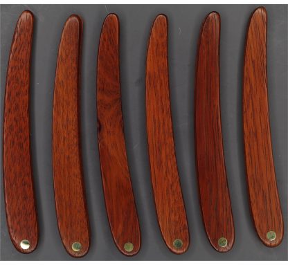 Dovo Replacement Straight Razor Scales | Redwood Handles | Made in Solingen, Germany