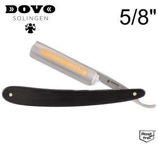 Dovo INOX 13581087 5/8 Straight Razor | Ebony Wood Handle | Made in Solingen, Germany | EAN 4045284007266