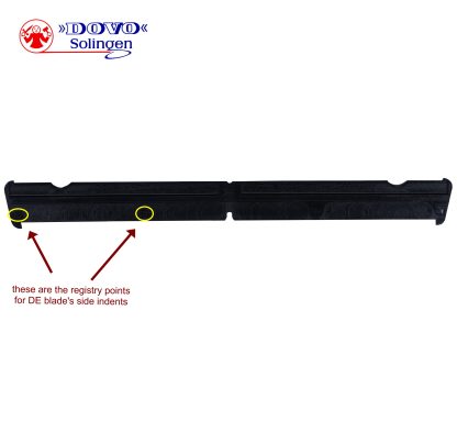 Dovo Shavette 31450411 Blade Holder (Black) for Regular DE Blades | Made in Solingen Germany
