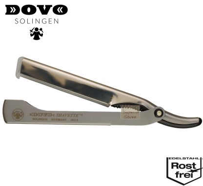 Dovo 21130201 Shavette Straight Razor | Stainless Steel Handle | Made in Solingen, Germany | EAN 4045284009338