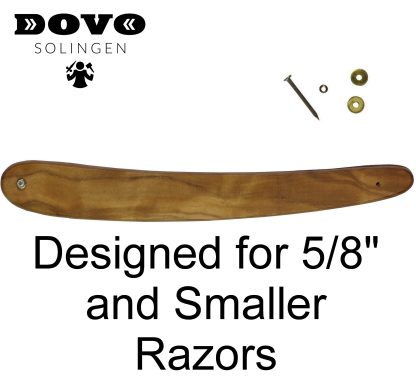 Dovo Olivewood Replacement Straight Razor Scales for 5/8" Razors | Made in Solingen, Germany