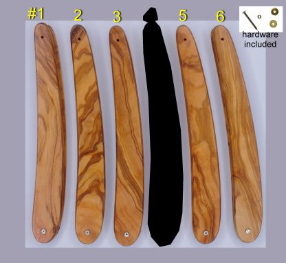 Dovo 612 Straight Razor Replacement Scales, Olivewood | Made in Solingen Germany
