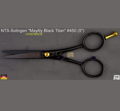 NTS Solingen 450 Maylily BT 5" Shears with Titanium Finish | Made in Germany