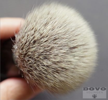 Dovo 33004081 (formerly 918218) Synthetic Silvertip Fiber Faux Badger Shaving Brush | Solid Ebony Wood Handle | Made in Solingen, Germany | EAN 4045284010396