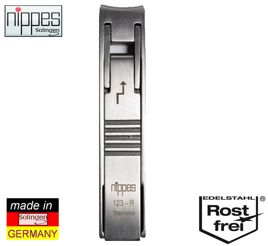Nippes Fold Flat Nail Clippers 123R, INOX Rostfrei Stainless Steel