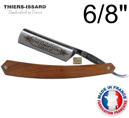 Thiers-Issard 1196 Evide Sonnant Extra 6/8" Straight Razor | Walnut Wood Scales | Made in France
