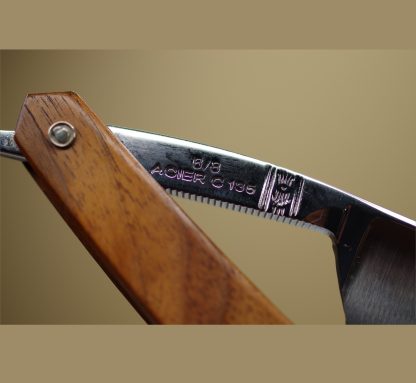 Thiers-Issard 1196 Evide Sonnant Extra 6/8" Straight Razor | Walnut Wood Scales | Made in France