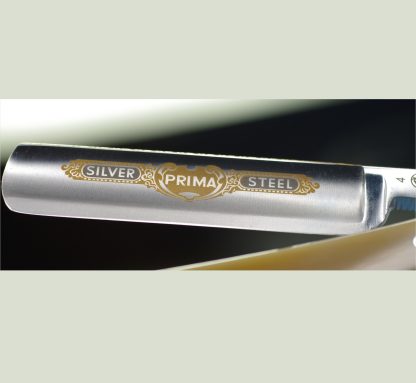 Dovo Prima Silver Steel 45850 5/8" Straight Razor Cow Horn Scales | Made in Solingen Germany
