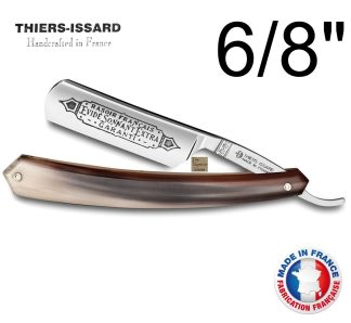 Thiers-Issard 275 1196 Evide Sonnant Extra 6/8" Extra Hollow Ground Straight Razor | Blonde Horn Handle | Made in France