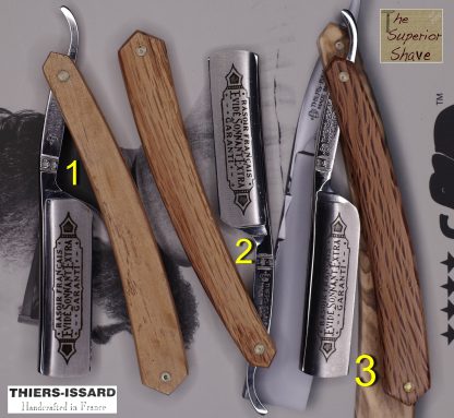 Thiers-Issard 1196 Evide Sonnant Extra 6/8 Straight Razor | Cork Oak Scales | Made in France