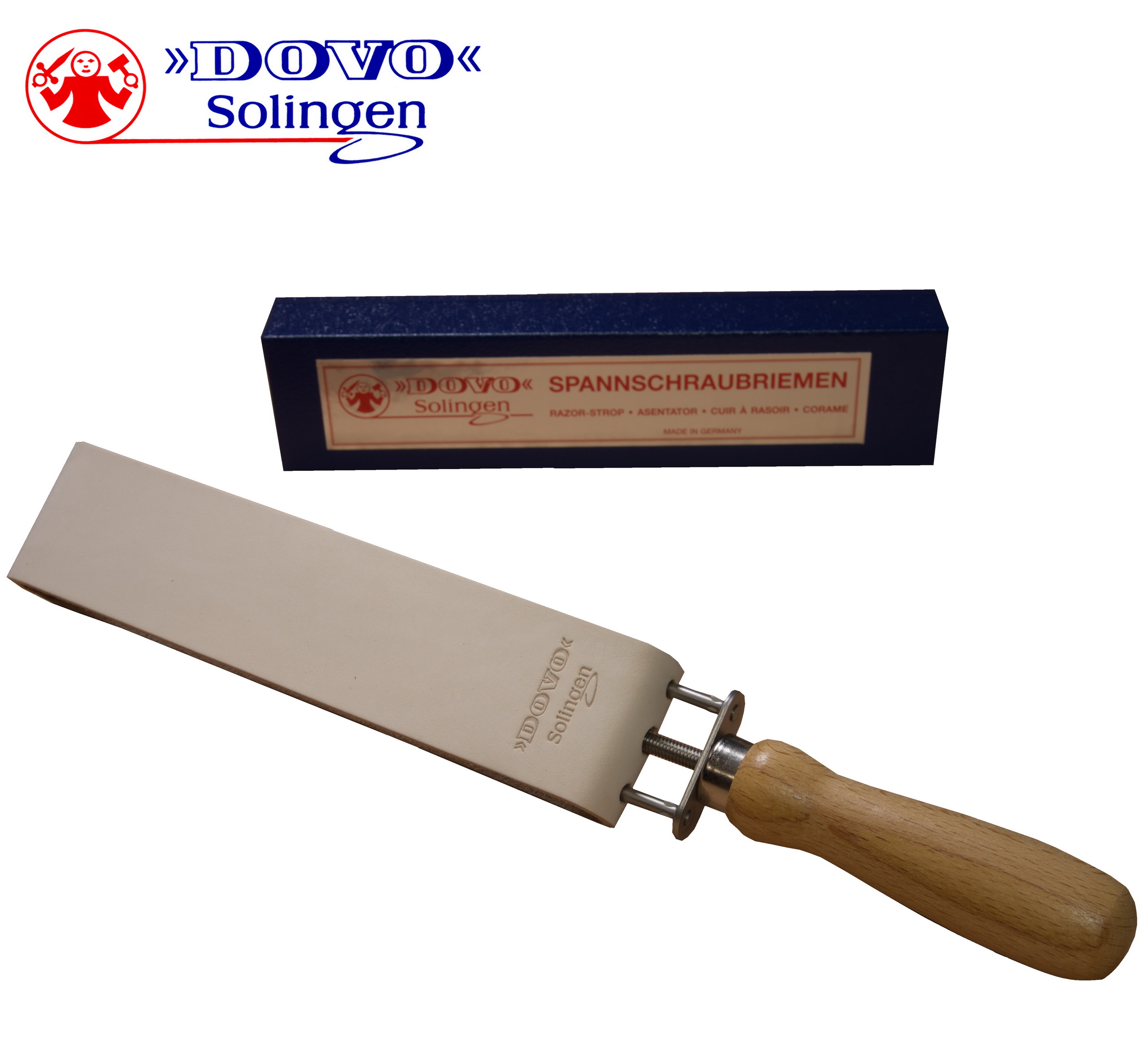 Dovo XL Leather Hanging Strop Russian Cowhide - Grown Man Shave