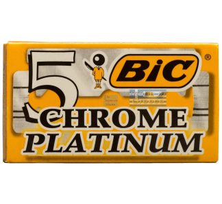 Bic Chrome Platinum DE Double Edge Razor Blades | Made in Greece