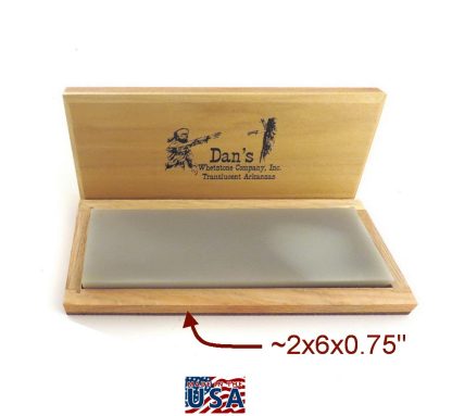 Dan's Whetstone TAB6C 2x6x0.75" Translucent Arkansas Stone