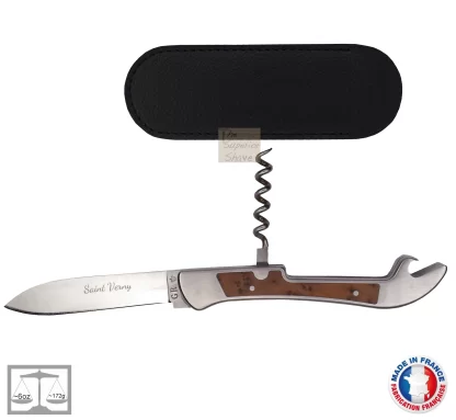 Thiers-Issard Saint Verny Knife with Thuja Wood Handle Inlay | Made in France