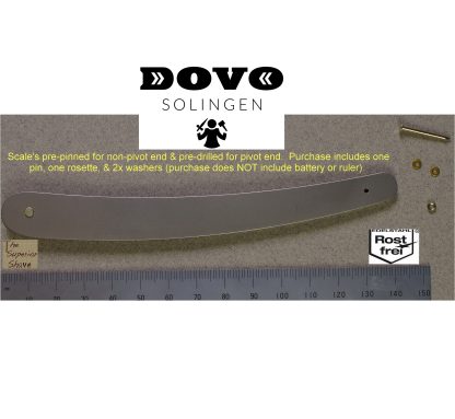 Dovo Stainless Steel Replacement Straight Razor Scales | Made in Solingen, Germany