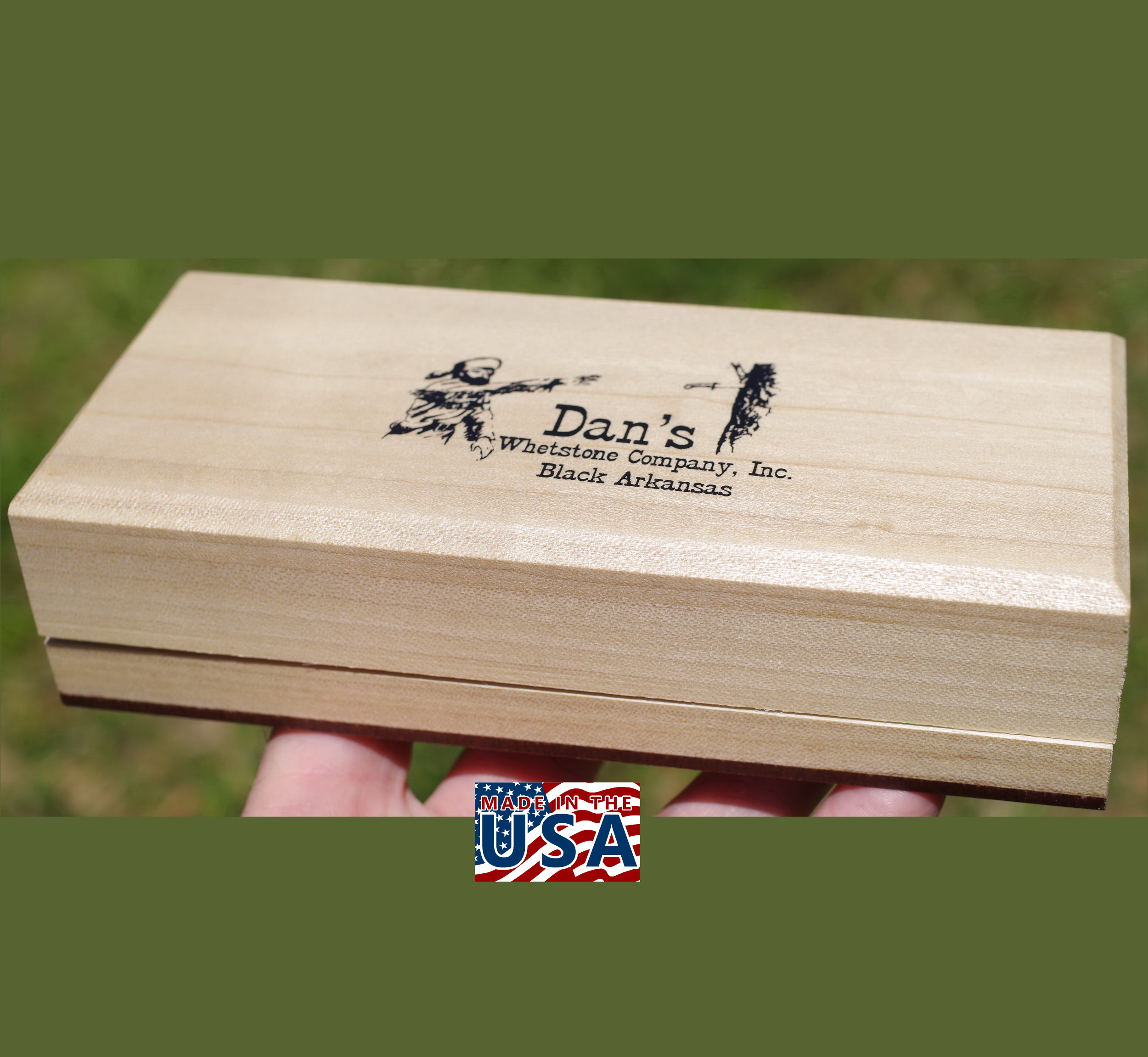 Dan's Whetstone BAB-6-C ~2x6x0.75 ~50x152x23mm ~16.5oz ~466g Black  Arkansas Stone Razor Sharpening Hone | Made in USA