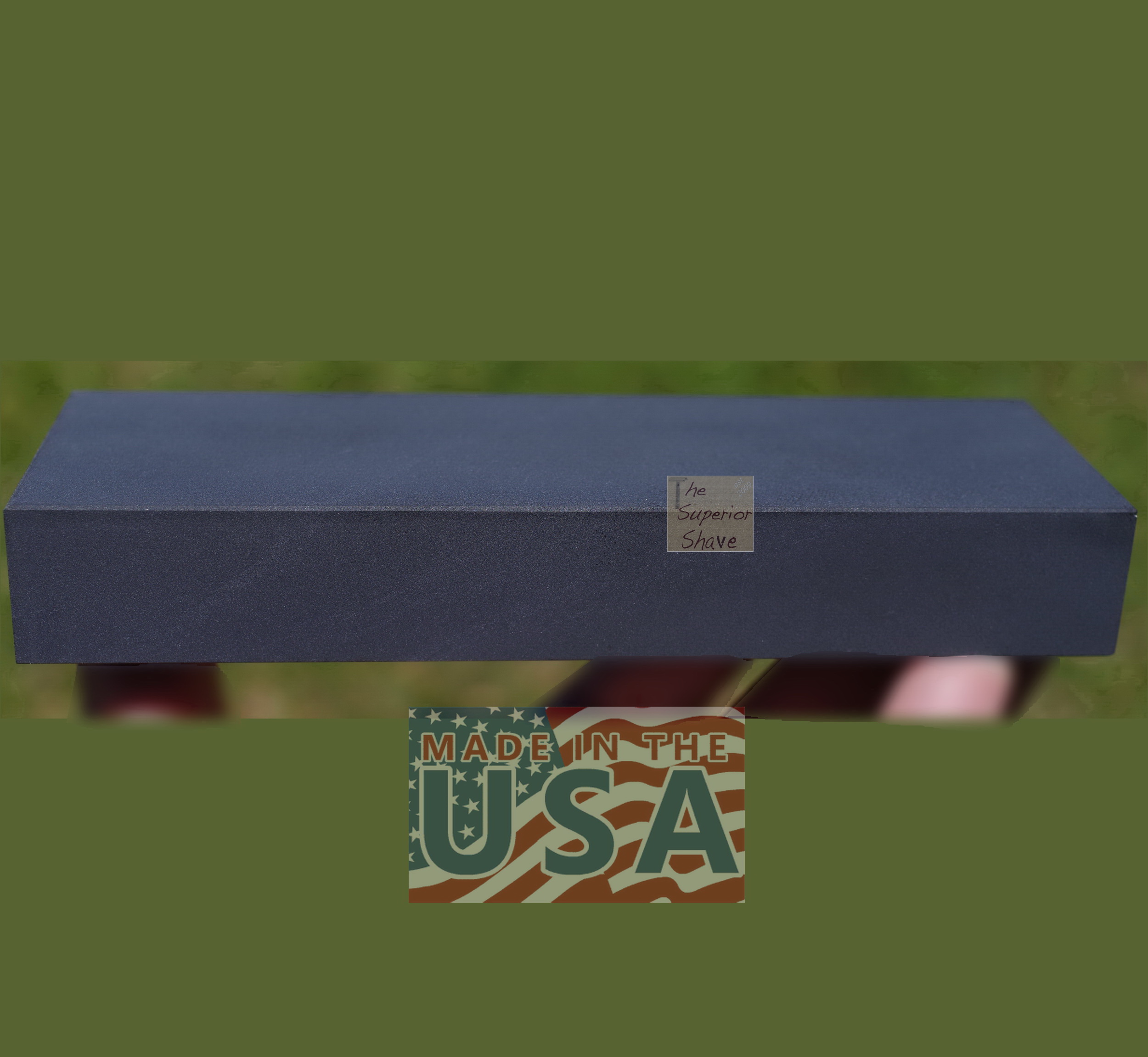 Dan's Whetstone Black Hard Arkansas Ultra Fine Bench Stone Wooden Box (6  inch x 2 inch x 1/2 inch)