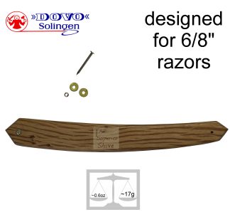 Dovo Replacement Straight Razor Scales for 6/8" Razors | Spanish Oak | Made in Solingen, Germany