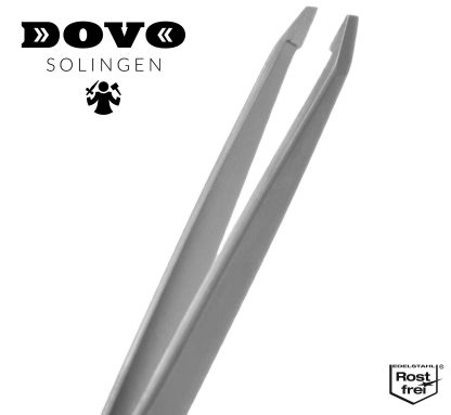 Dovo 46351201 (481386) Tweezers INOX Rostfrei Stainless Steel | Made in Solingen Germany | EAN 4045284016763