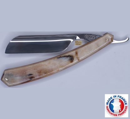 Thiers-Issard 889 Plain Face 7/8" Straight Razor | French Point | Ram's Horn Scales | Made in France