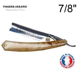 Thiers-Issard 188 Spartacus 7/8" Straight Razor | Ram's Horn Scales | Made in France