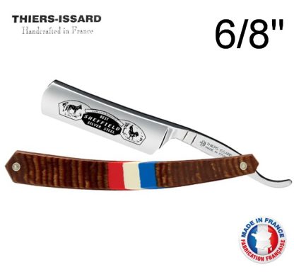 Thiers-Issard 889 Fox & Rooster 6/8" Straight Razor | Hexagone Stamina Scales | Made in France