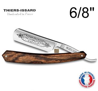 Thiers-Issard 275 1196 Evide Sonnant Extra 6/8" Extra Hollow Ground Straight Razor | Bocote Wood Handle | Made in France