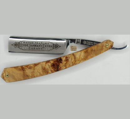 Thiers-Issard 275 1196 Evide Sonnant Extra 6/8" Straight Razor | Orange Beech Wood Scales | Made in France