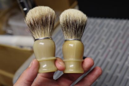 Thiers-Issard Blonde Horn Super Badger & Boar Mixture Shaving Brush | 100% Made in France