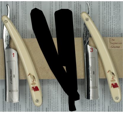 Thiers-Issard 100 275 Le Chatellerault 6/8" Straight Razor | Stork on the Roof Plastic Scales | Made in Thiers, France