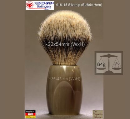 Dovo 918115 Silvertip Badger Brush | Made in Solingen, Germany