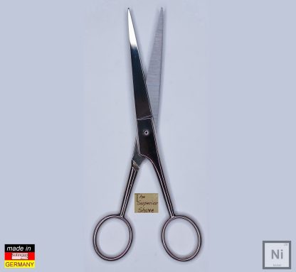 Nippes 590 Nickel-Plated Carbon Steel Barber Scissors 17cm 7" | Made in Solingen, Germany