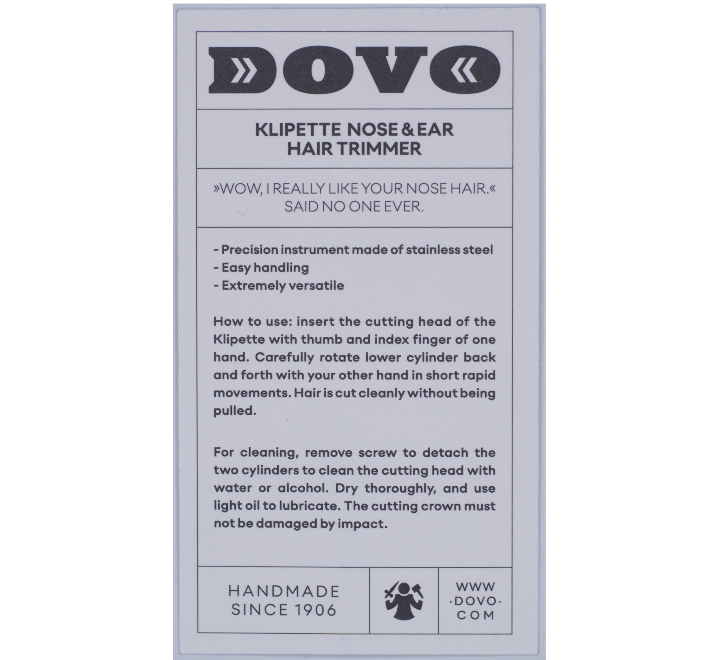 Dovo - Pocket Toe Nail Clipper, Large, Stainless (44080201)
