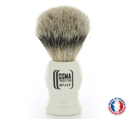Osma Shaving Brush Silvertip | Made in France
