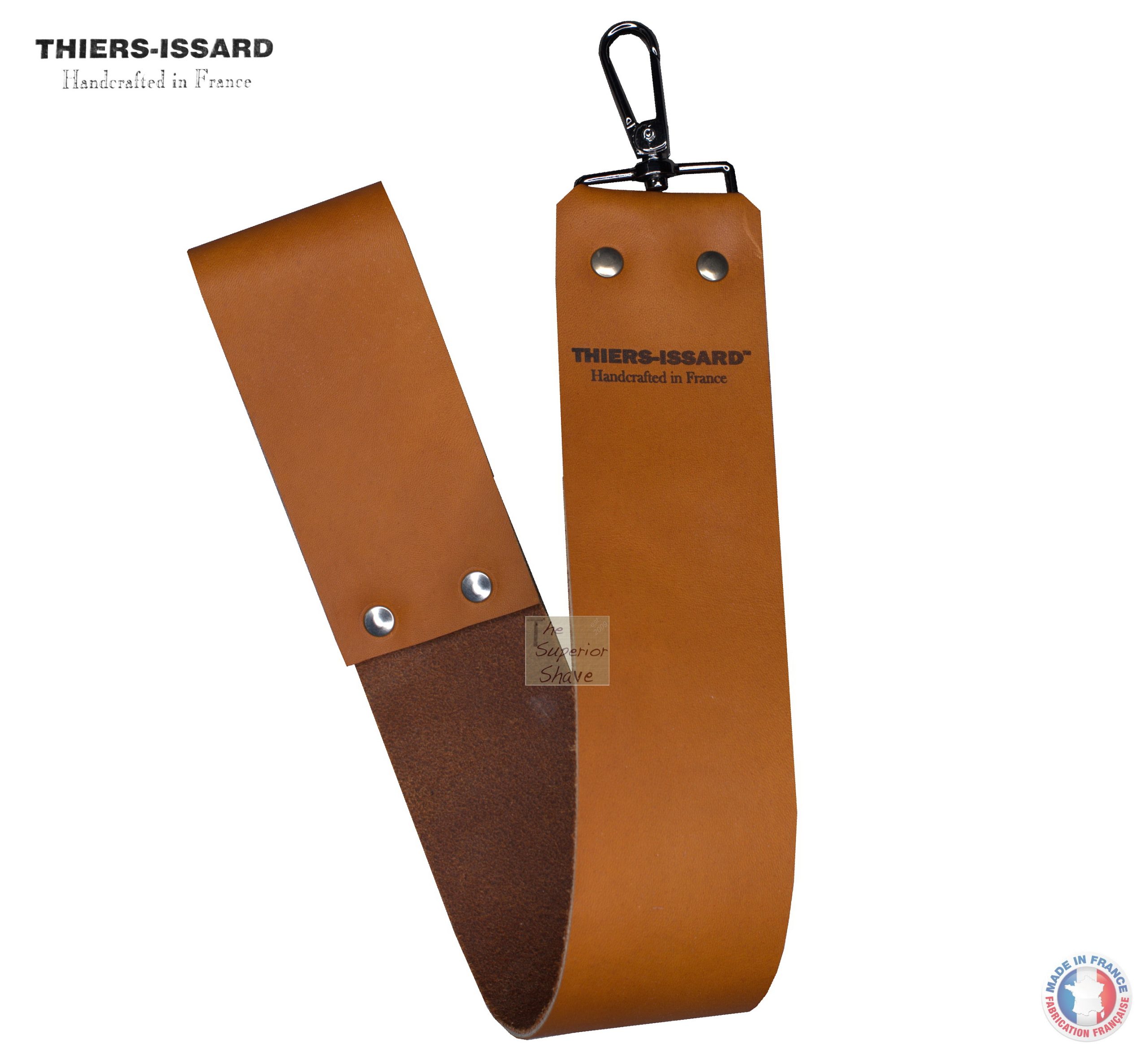 Thiers-Issard Vegetable Tanned Calfhide Strop, 6cm (~2.4″) Wide