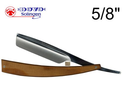 Dovo 1658009145 EDO 5/8" Straight Razor | Spruce Wood Scales | Made in Solingen, Germany | EAN 4045284009086